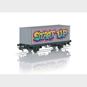 Containerwagen Graffiti