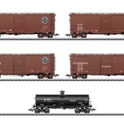 US-Güterwagenset - 5 Wagen