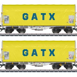 Schiebeplanenwagen-Set GATX