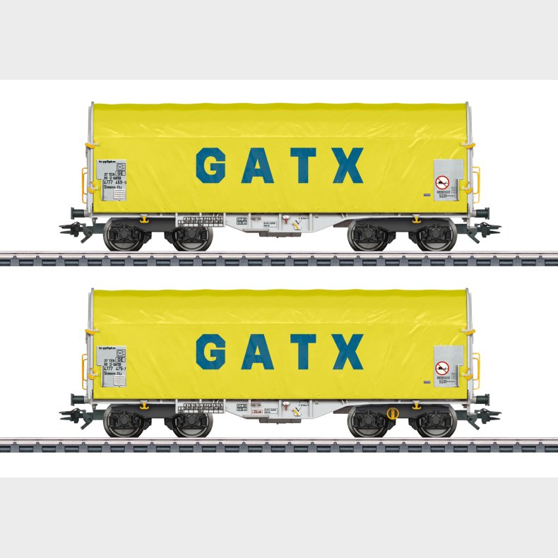 Schiebeplanenwagen-Set GATX