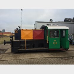 DSB traktor 1 Kf med digital kobling og 2 stk. DSB Tankvogne