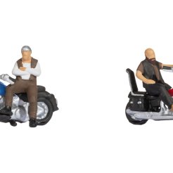 Rockere på motorcykel 