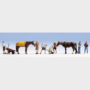 Arbejdsfolk i stalden