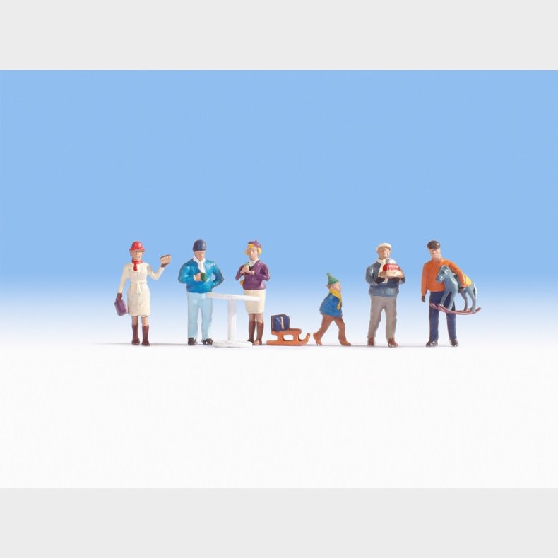 handlende ved marked