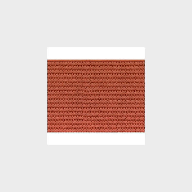 3D-Kartonplade Biberschwanz r�d