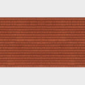 3D-Kartonplatte ?Dachziegel? rot