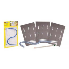 Vejmarkering med flex linial