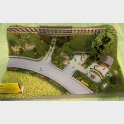 Noch diorama m/figurer