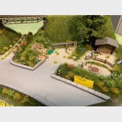 Noch diorama m/figurer