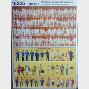 Preiser 120 stk. umalede figurer HO