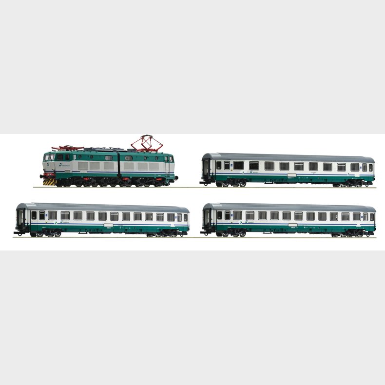 El lokomotiv Serie E.656 &amp; vognst EuroCity-St