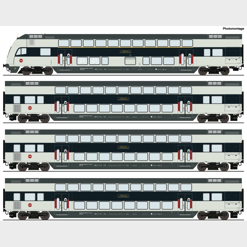 DSB dobbeltdkker 4 vogne AC 