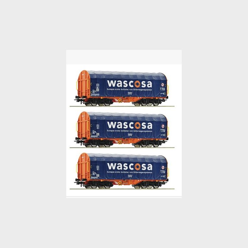 3er st lukket godsvogn Wascosa 