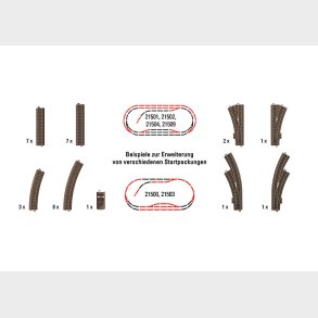 Gleisergänz.Trix H0Startsets