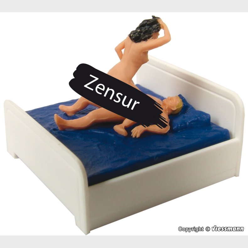 H0 Sexy Liebespaar im Bett