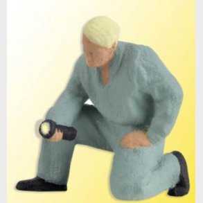 H0 Automekaniker med lygte