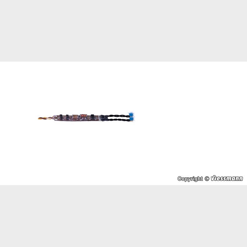 Mini-LED bl� m/elektronik 2 Led.