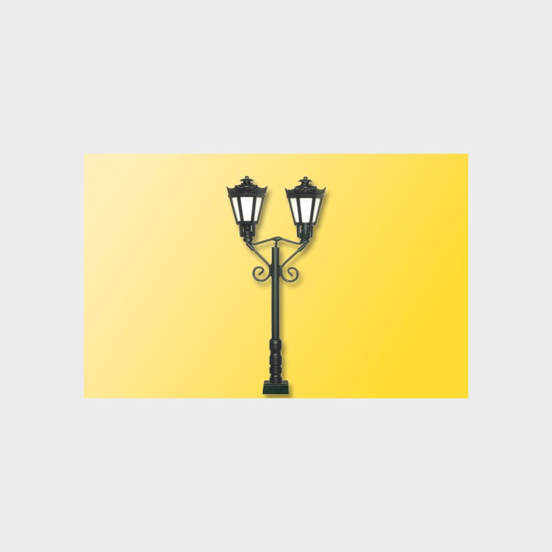 Dobbelt Parklanterne LED med stiksokkel