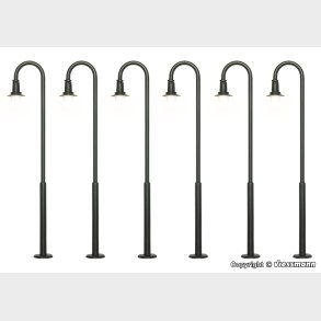 Gadelygte Buet form 5 + 1 LED, H8,7 cm