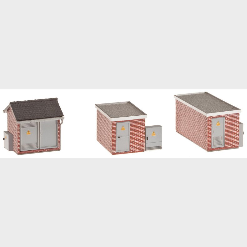 3 Trafostationen Backstein