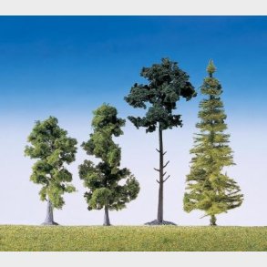 tr�mix blandet af 4 forskellige, 15 stk. 9 - 15 cm 