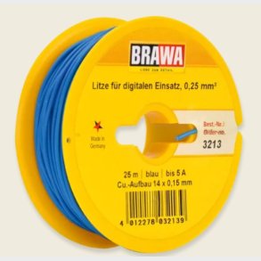 Brawa ledning BL� 25m  0,25 Q
