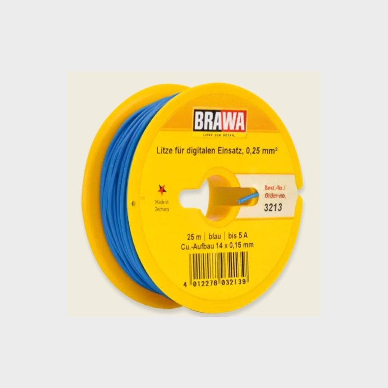 Brawa ledning BL� 25m  0,25 Q
