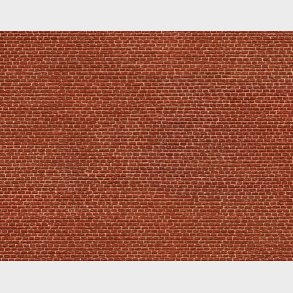 3D-Kartonplade mursten r�d