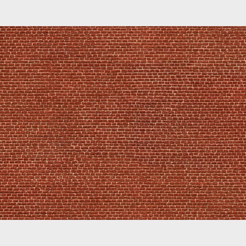 3D-Kartonplade mursten r�d